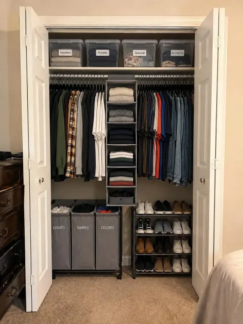 AI-generated preview of an organized closet