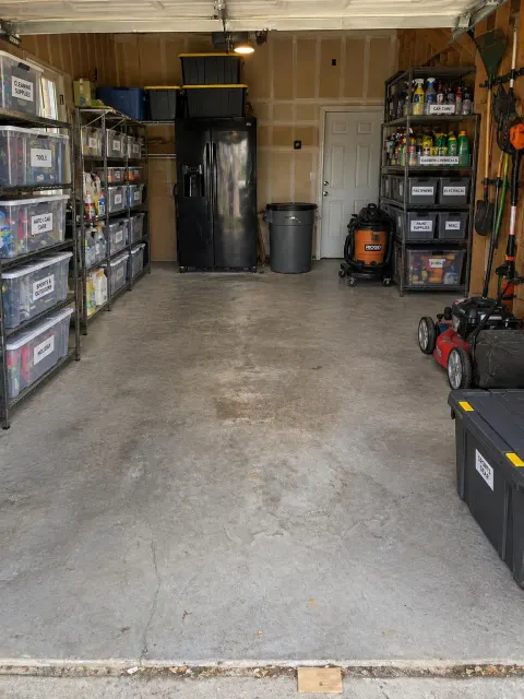 AI-generated preview of an organized garage