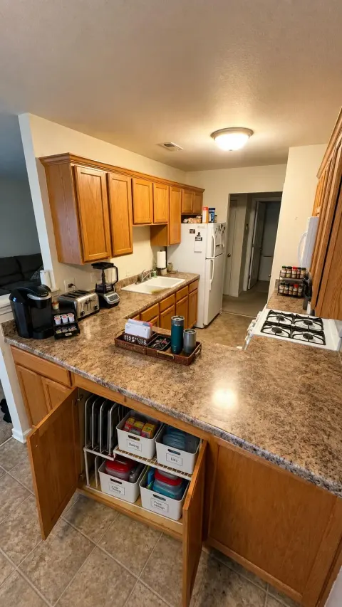 AI-generated preview of an organized kitchen